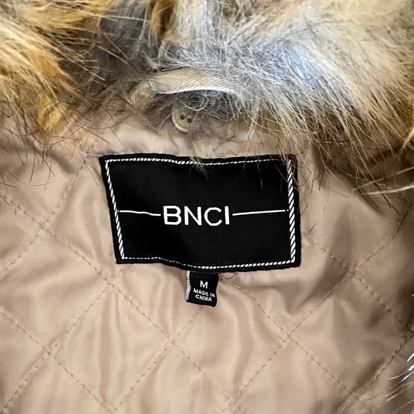 BNCI Utility Style Cargo Coat with Faux Fur - Picture 4 of 10